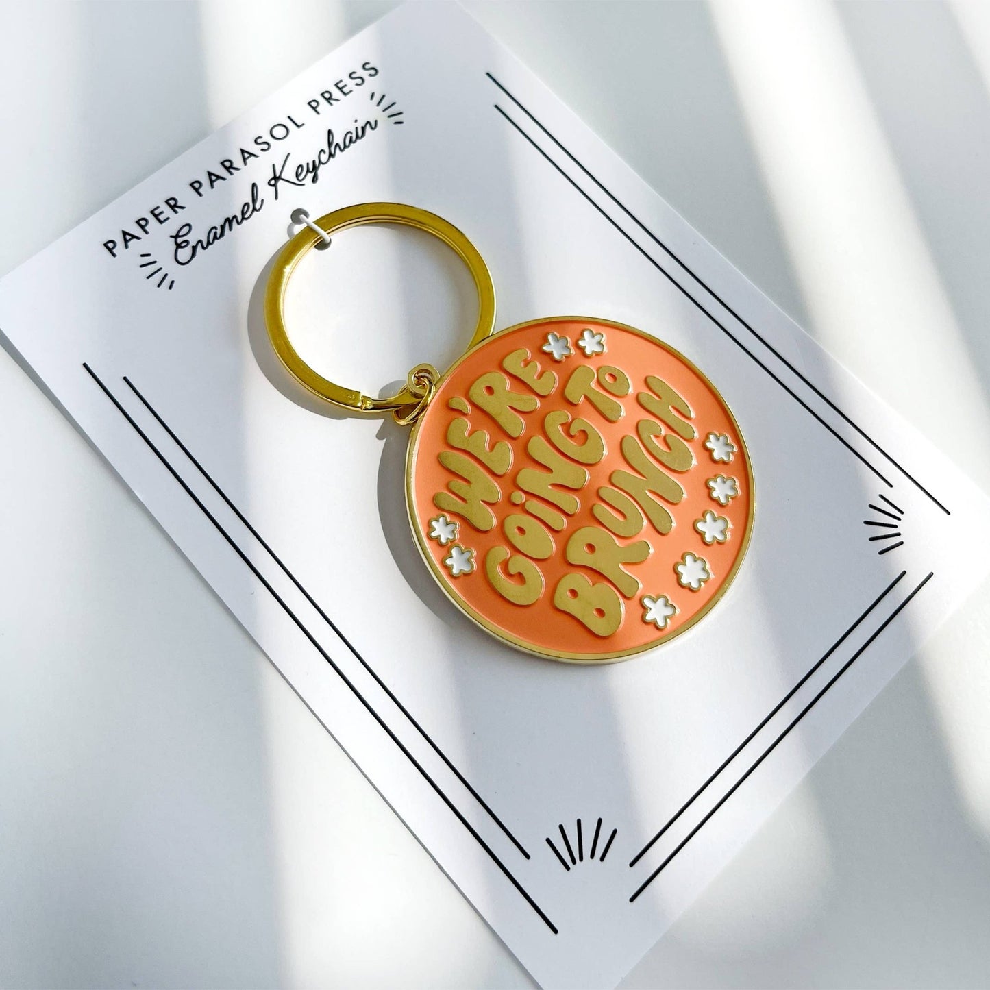 We're Going to Brunch Keychain - vibeboxshop