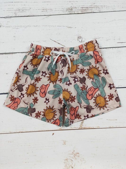 Western Boys Swim Shorts - vibeboxshop