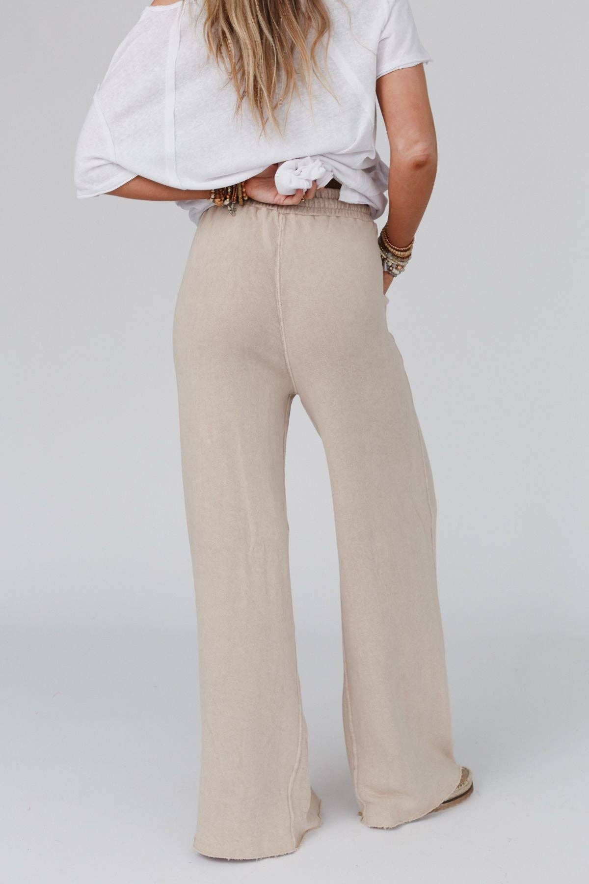 Wide Leg Pant - New Taupe - vibeboxshop
