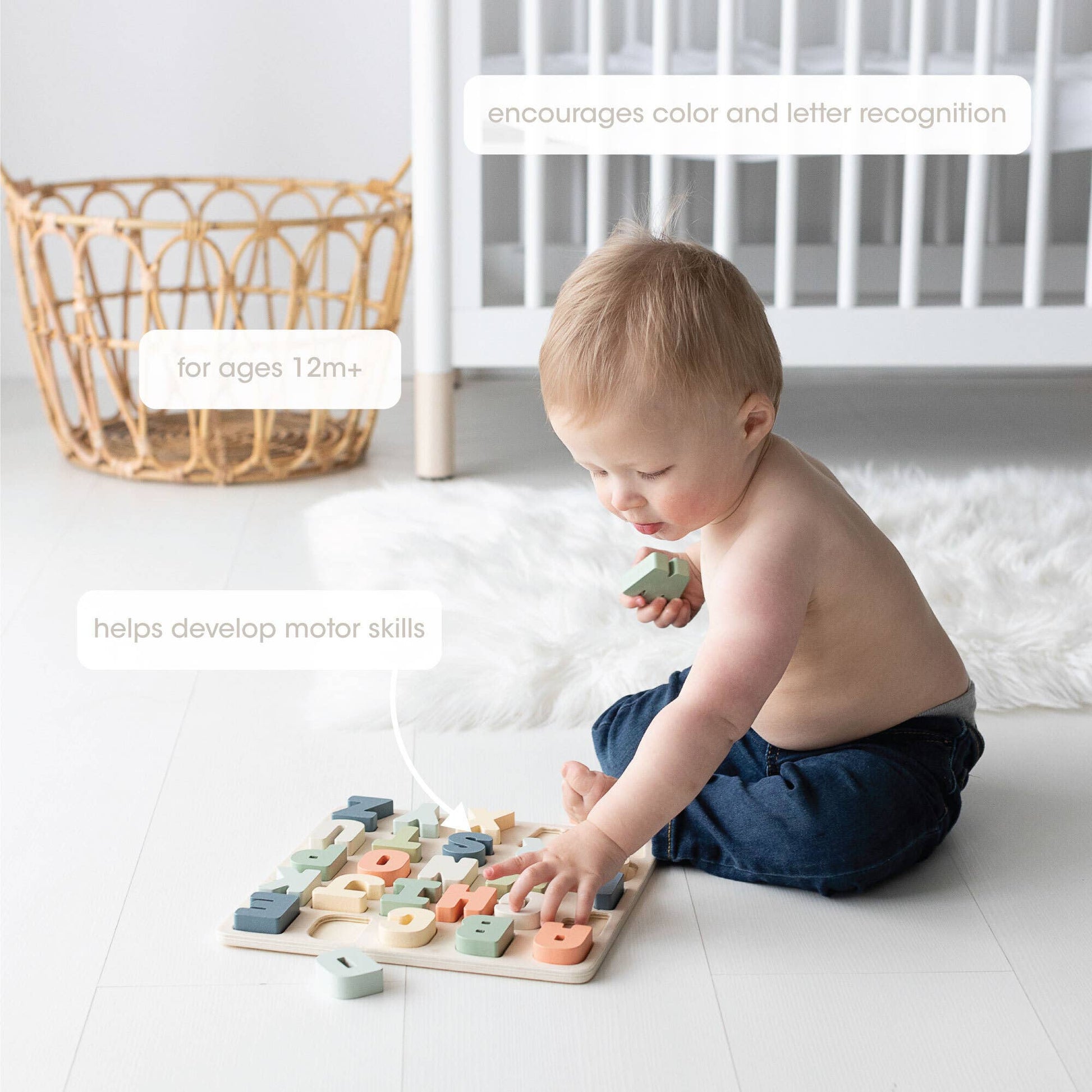 Wooden Alphabet Puzzle - vibeboxshop