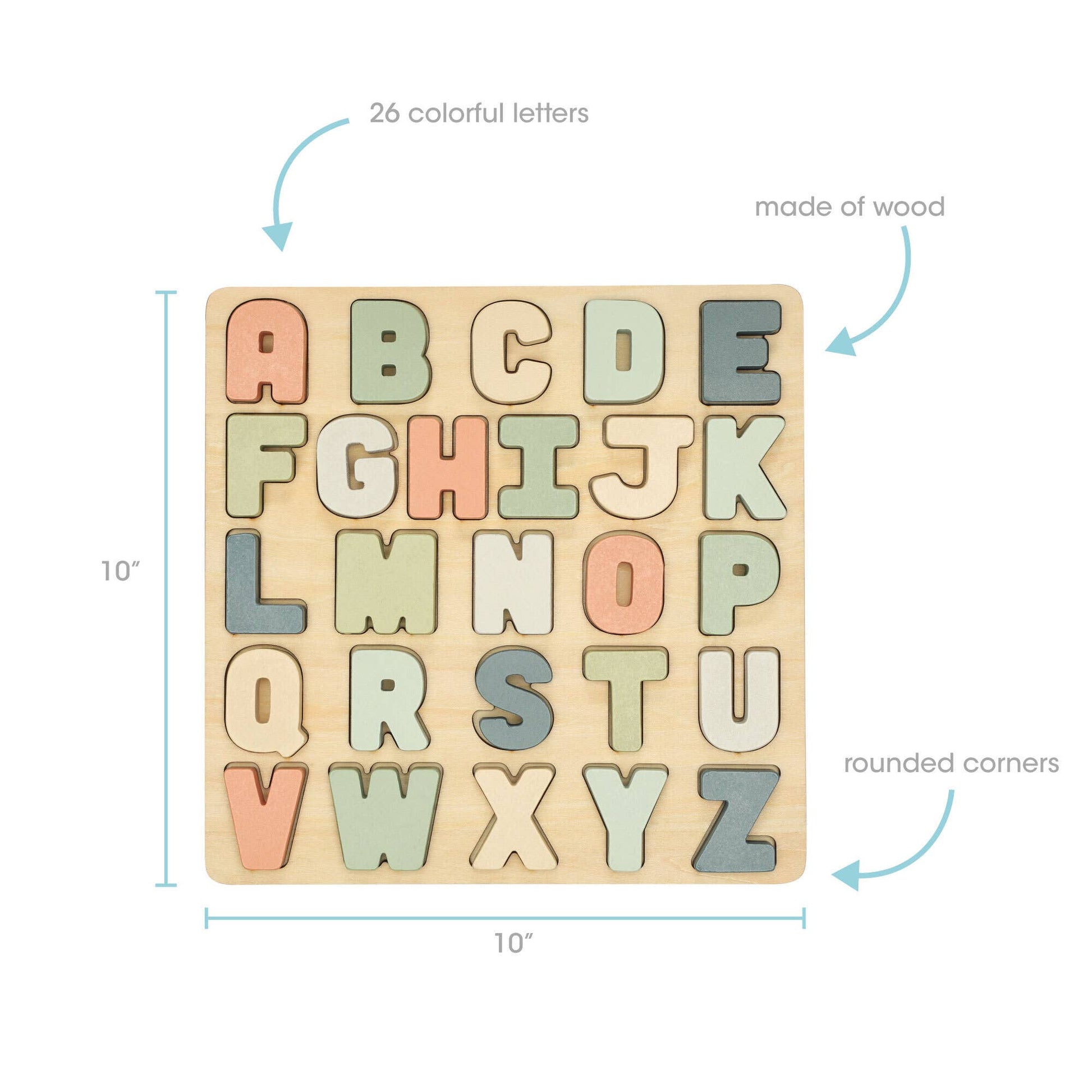 Wooden Alphabet Puzzle - vibeboxshop