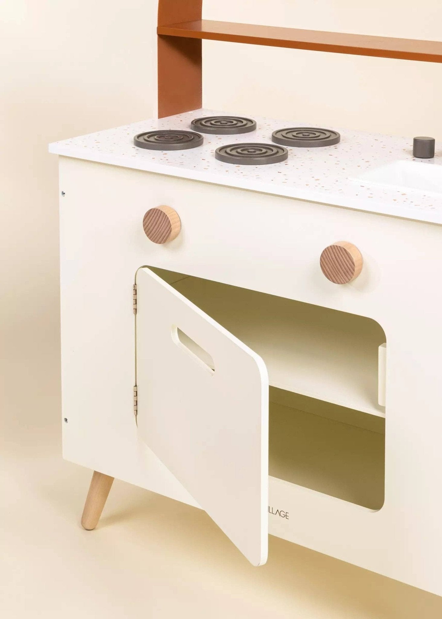 Wooden Play Kitchen - vibeboxshop