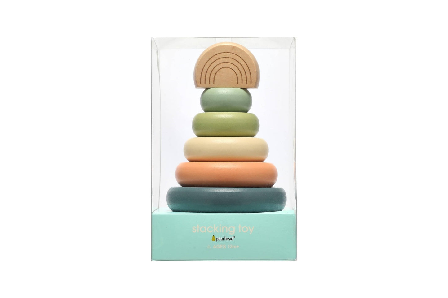 Wooden Stacking Rainbow Tower Toy - vibeboxshop