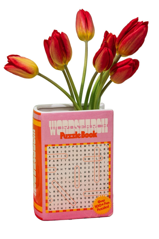 Word Search Book Vase - vibeboxshop