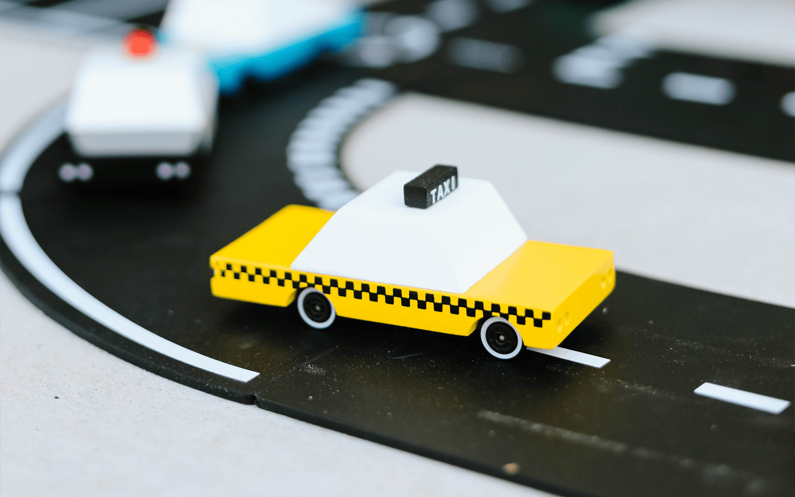Yellow Taxi Toy Car - vibeboxshop