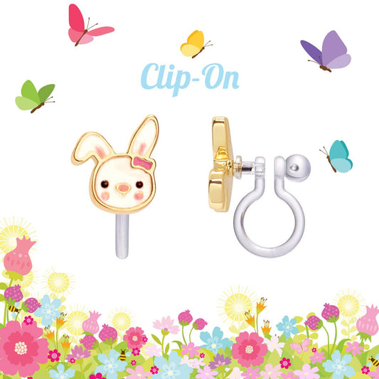 CLIP ON Cutie Earrings- Easter Bunny
