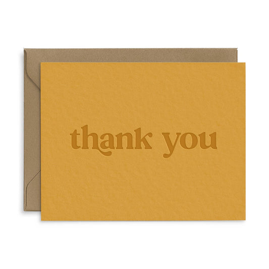 Thank You Serif Greeting Card