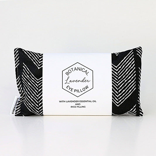 Lavender Eye Pillow - Monochrome Chevron