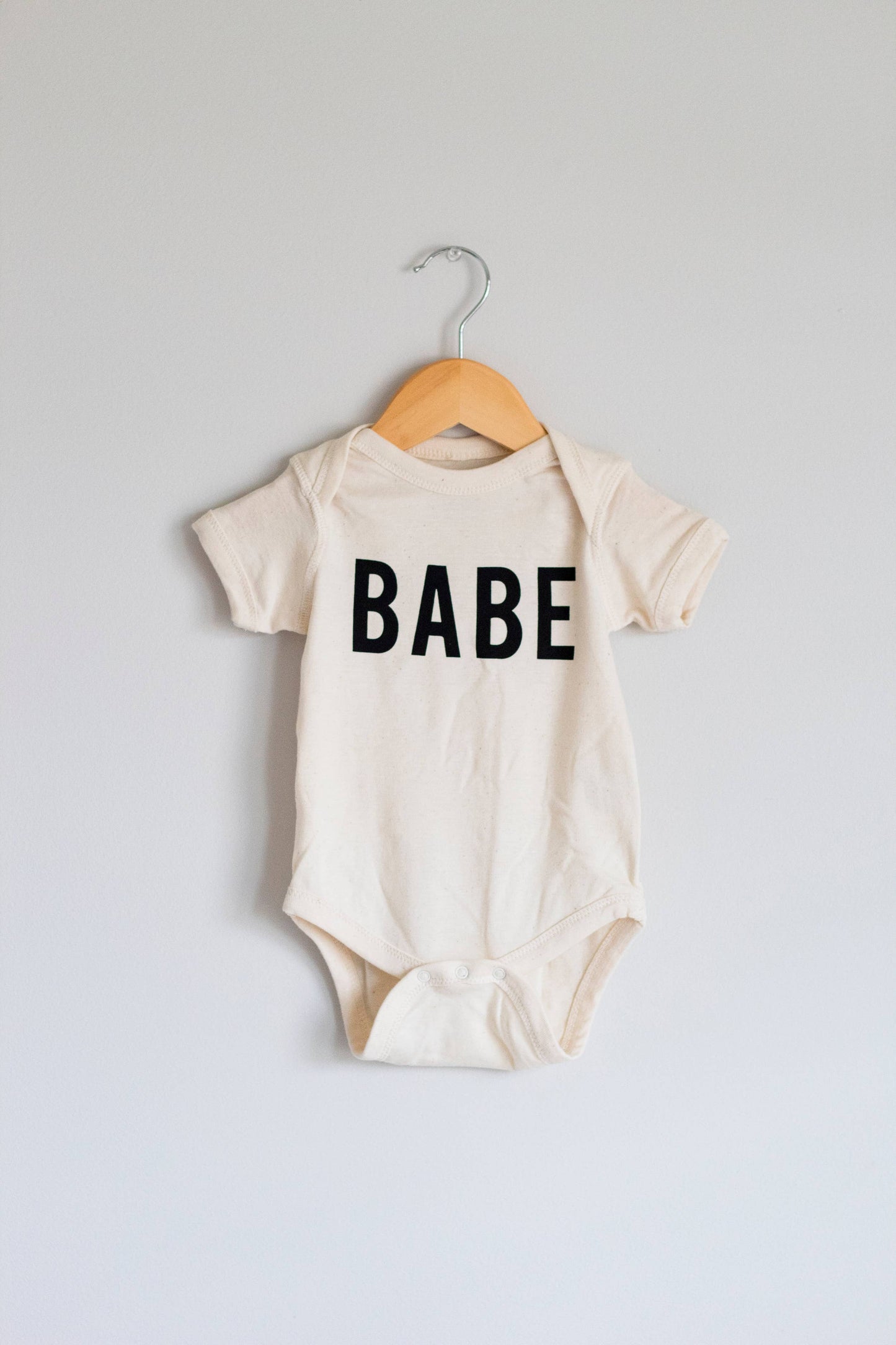 BABE Organic Cotton Infant Bodysuit, Printed baby onesie