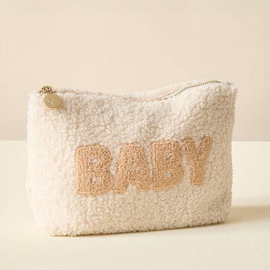 Cream Teddy Pouch - Baby - vibeboxshop