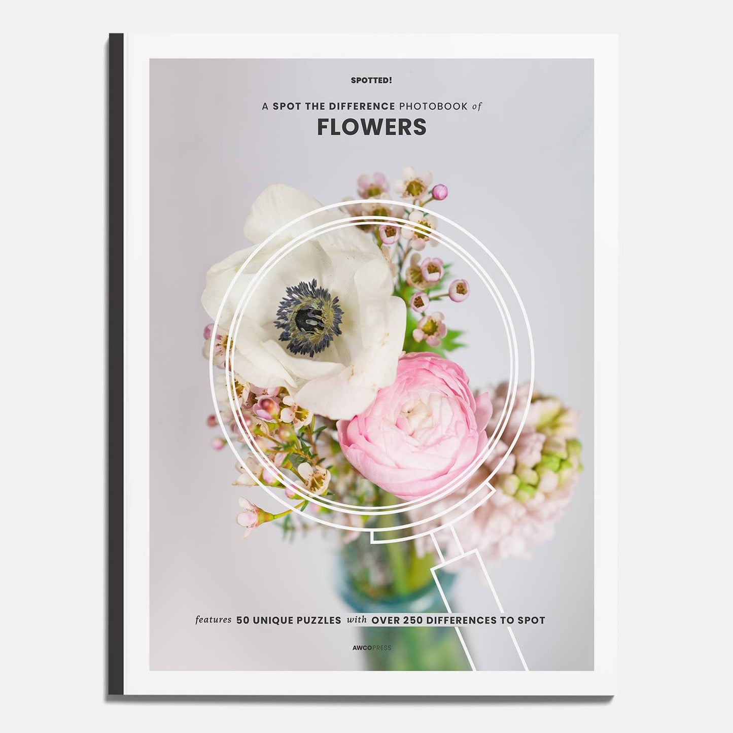 Flowers Spot the Difference Puzzles, Activity Book, I Spy