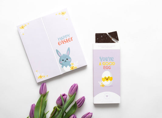 Easter Chocolate and Greeting Card – You're a Good Egg - vibeboxshop