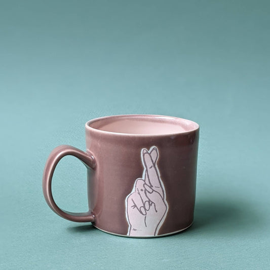 Essential Fingers Crossed Mug - vibeboxshop