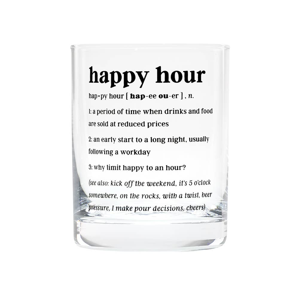 Happy Hour Rocks Glass - vibeboxshop