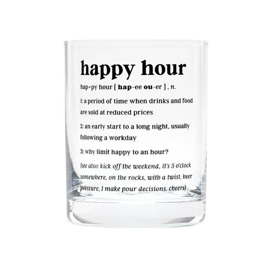 Happy Hour Rocks Glass - vibeboxshop