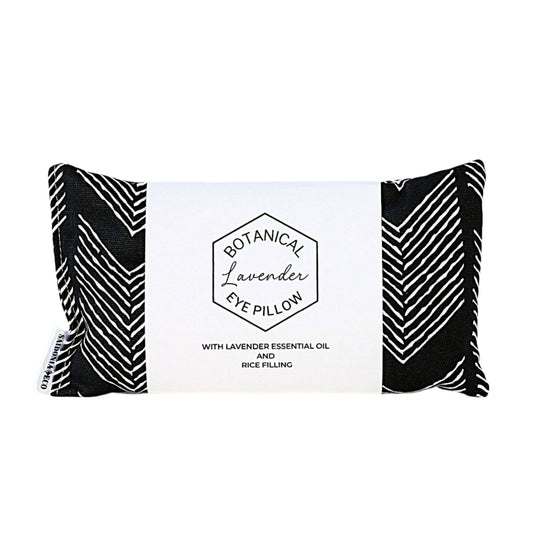 Lavender Eye Pillow - Monochrome Chevron - vibeboxshop