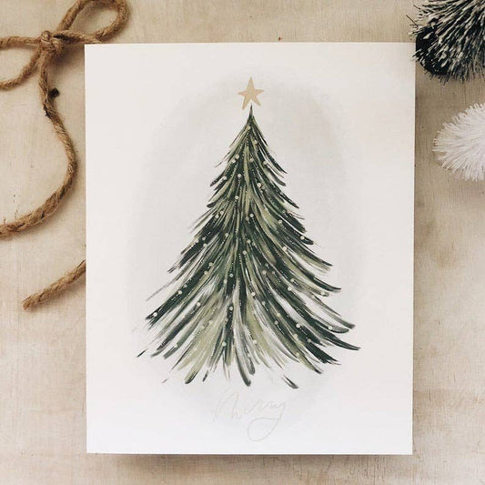 Merry Tree | Art Print: 8 x 10 - vibeboxshop
