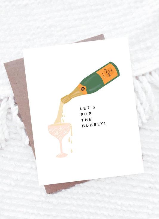Pop the Bubbly Card - vibeboxshop