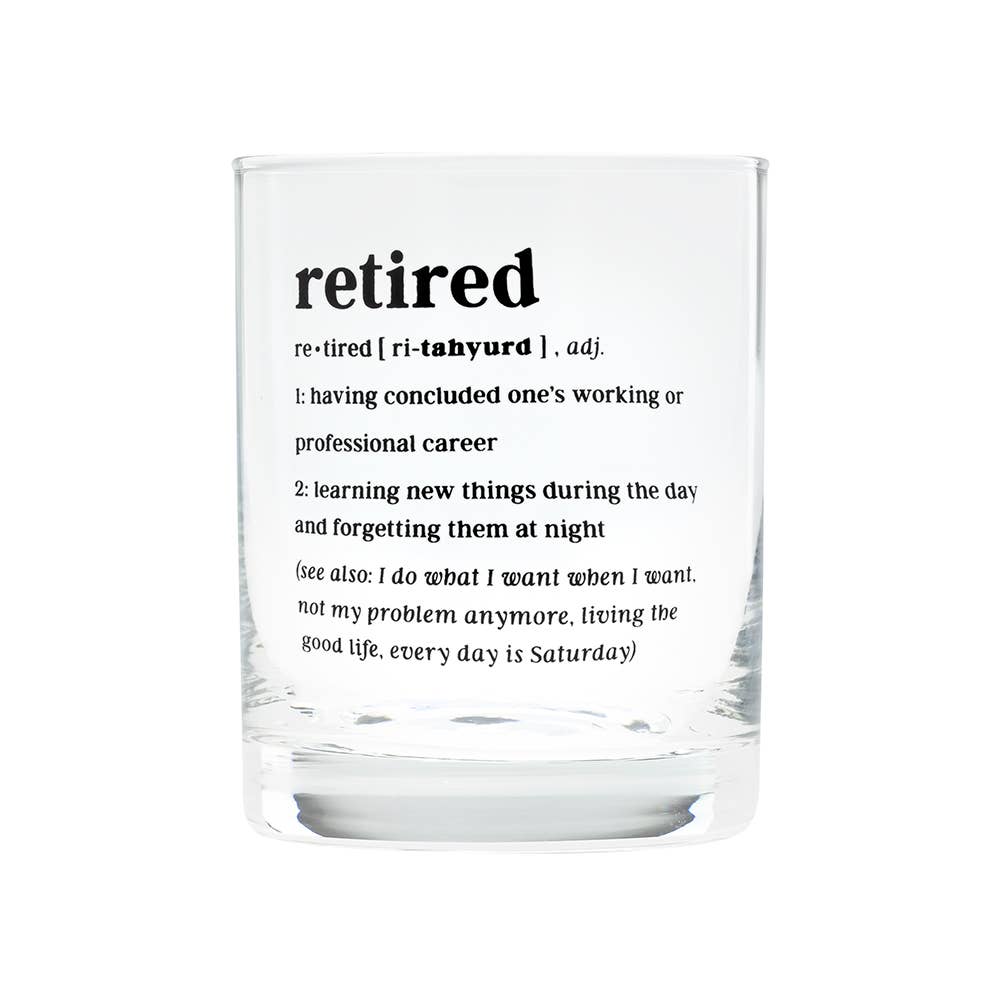 Retired Rocks Glass - vibeboxshop