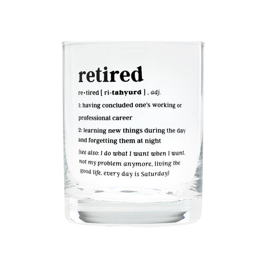 Retired Rocks Glass - vibeboxshop