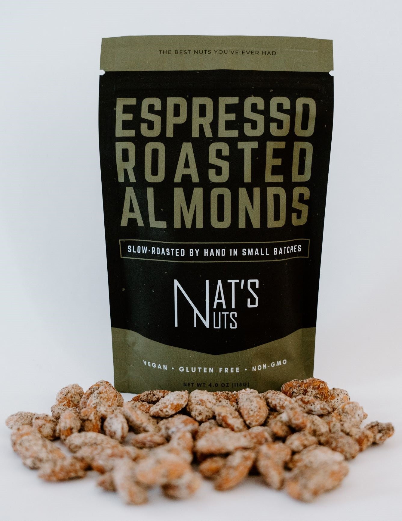 Espresso Roasted Almonds by Nat's Nuts